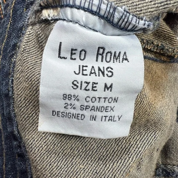 Vintage | Leo Roma 90s Grunge Studded Ultra Cropped Denim Bolero Jacket | M - Picture 9 of 11